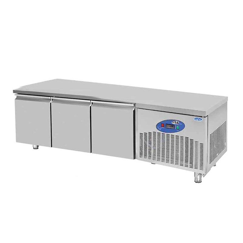 CSA CS-CIH 3-700 Cihaz Altı Derin Dondurucu, 3 Kapılı, 210 L — CSA Inox