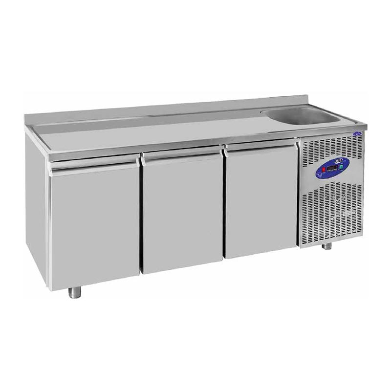 CSA CS-TEK 3 D-600-E Evyeli Derin Dondurucu, 3 Kapılı, 400 L — CSA Inox