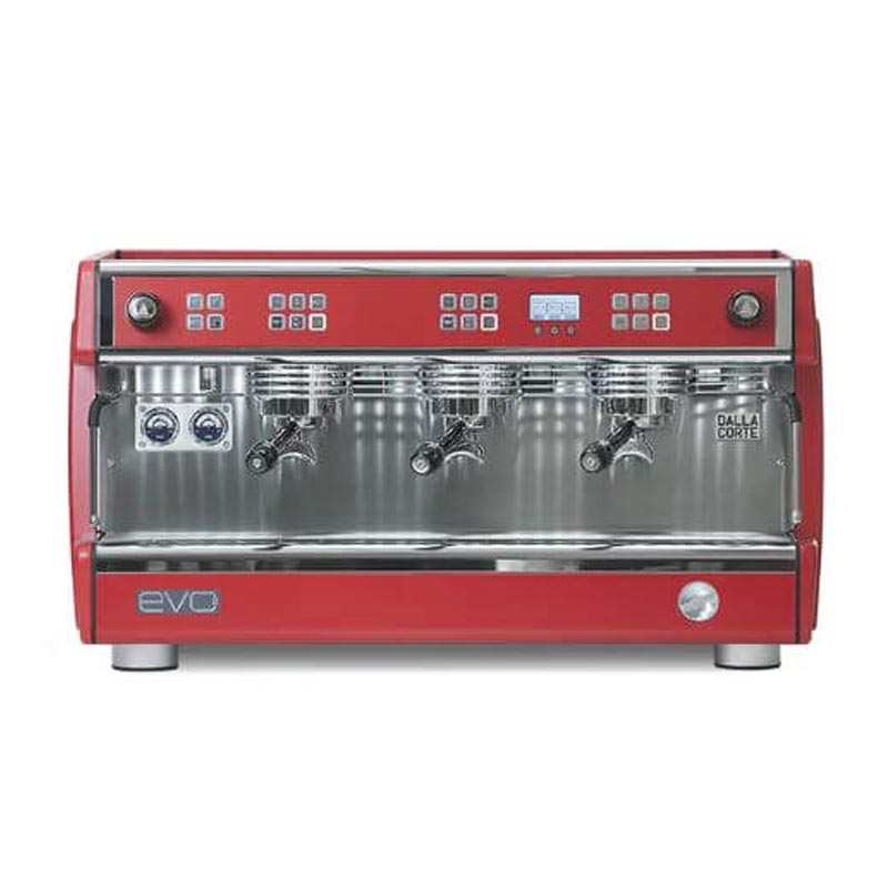 Dalla Corte Evo 2 Espresso Kahve Makinesi, 3 Gruplu, Kırmızı — Dalla Corte