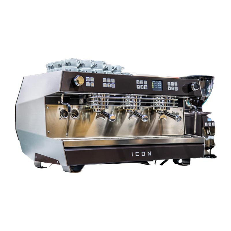 Dalla Corte Icon Espresso Kahve Makinesi, 3 Gruplu, Çelik Kasa — Dalla Corte
