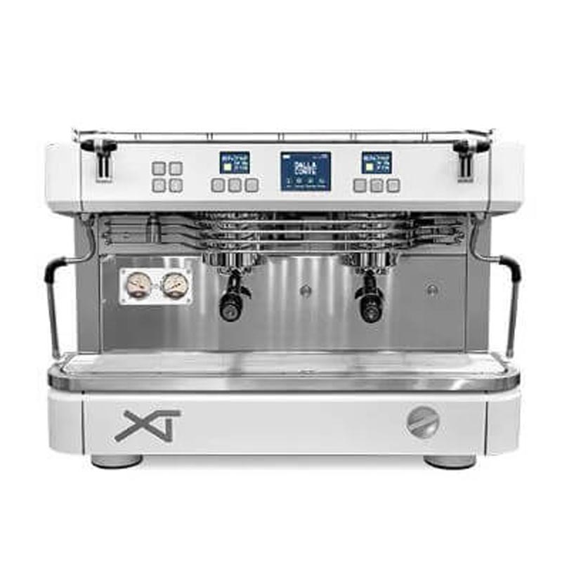 Dalla Corte XT Barista Espresso Kahve Makinesi, 2 Gruplu, Beyaz Krom — Dalla Corte