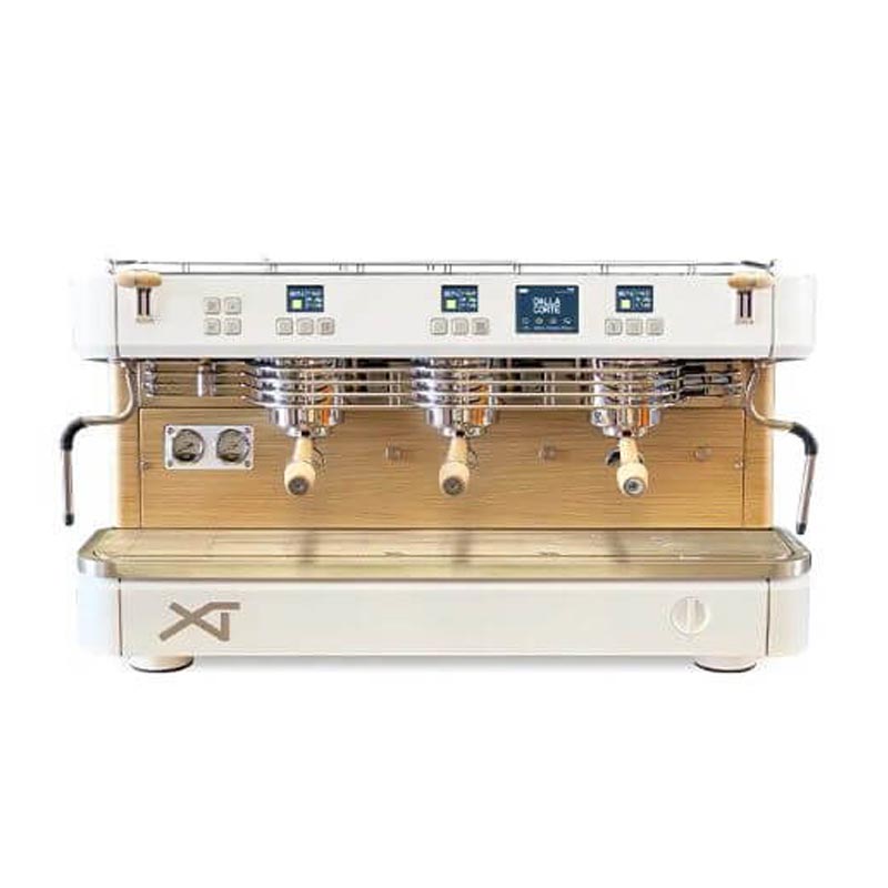 Dalla Corte XT Classic Espresso Kahve Makinesi, 3 Gruplu, Beyaz Meşe — Dalla Corte