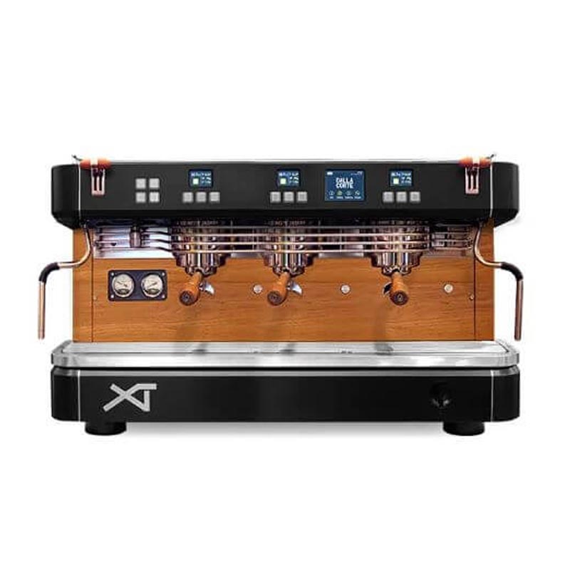 Dalla Corte XT Classic Espresso Kahve Makinesi, 3 Gruplu, Siyah Ceviz — Dalla Corte