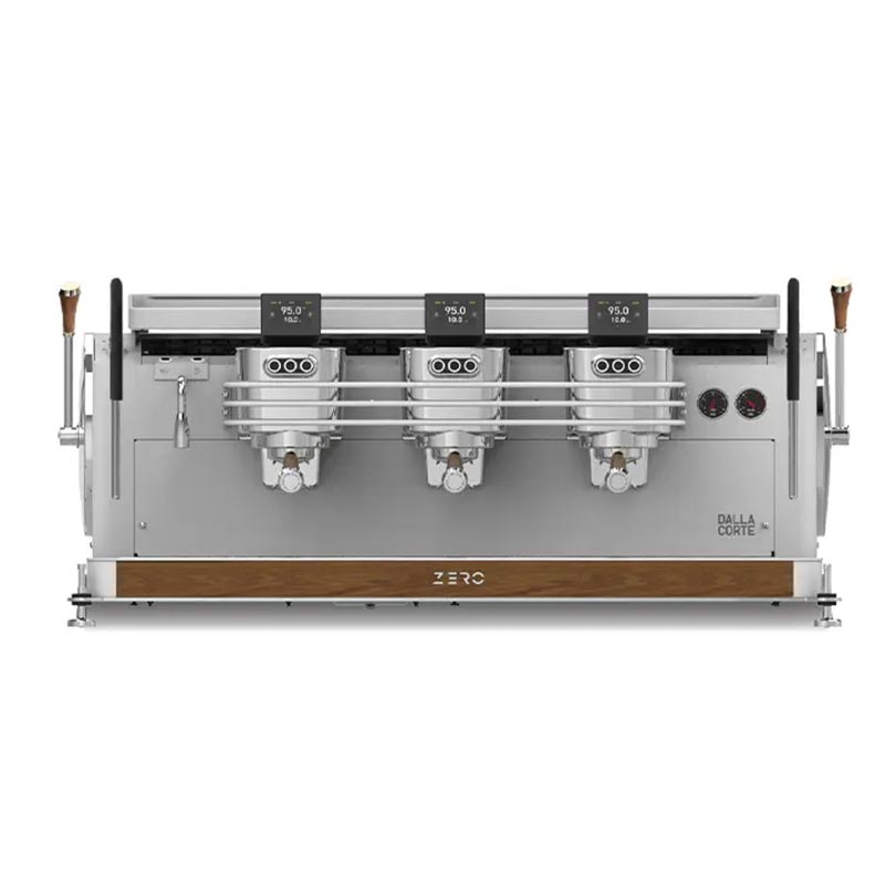 Dalla Corte Zero Classic Espresso Kahve Makinesi, 3 Gruplu, Beyaz-Ceviz — Dalla Corte