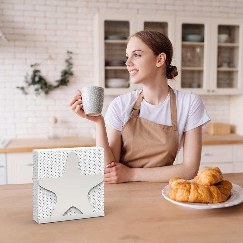 Decorelax Deniz Yıldızı Temalı Metal Peçetelik, Gri — Decorelax — Görsel 5