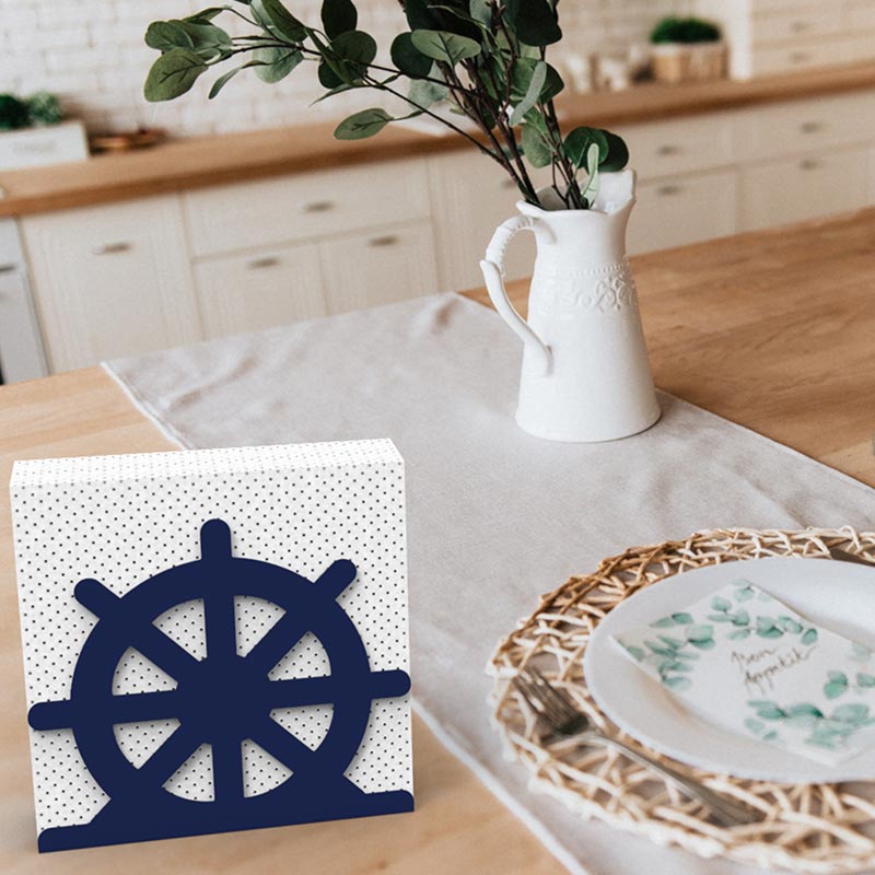 Decorelax Dümen Temalı Metal Peçetelik, Mavi — Decorelax — Görsel 7