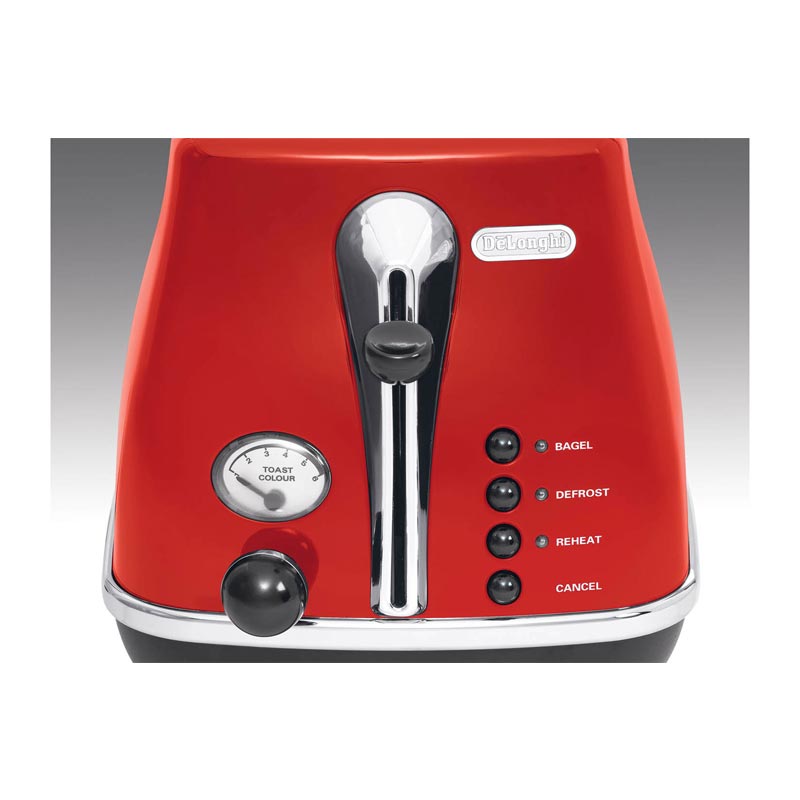 Delonghi CTO 2003.R Icona Ekmek Kızartma Makinesi, Kırmızı — Delonghi — Görsel 2