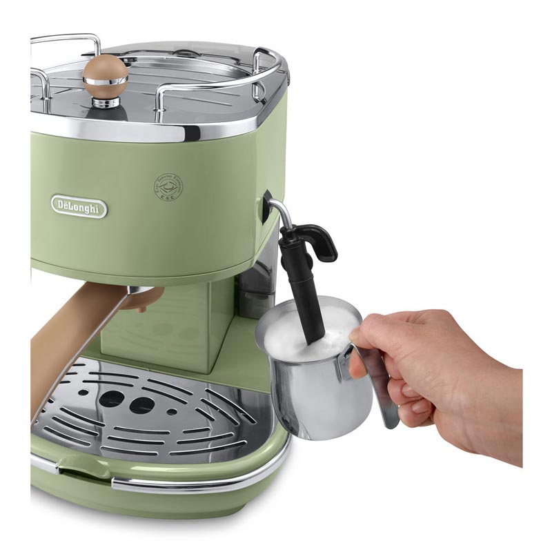 Delonghi ECOV 311.GR Icona Vintage Espresso Cappuccino Makinesi, Yeşil — Delonghi — Görsel 3