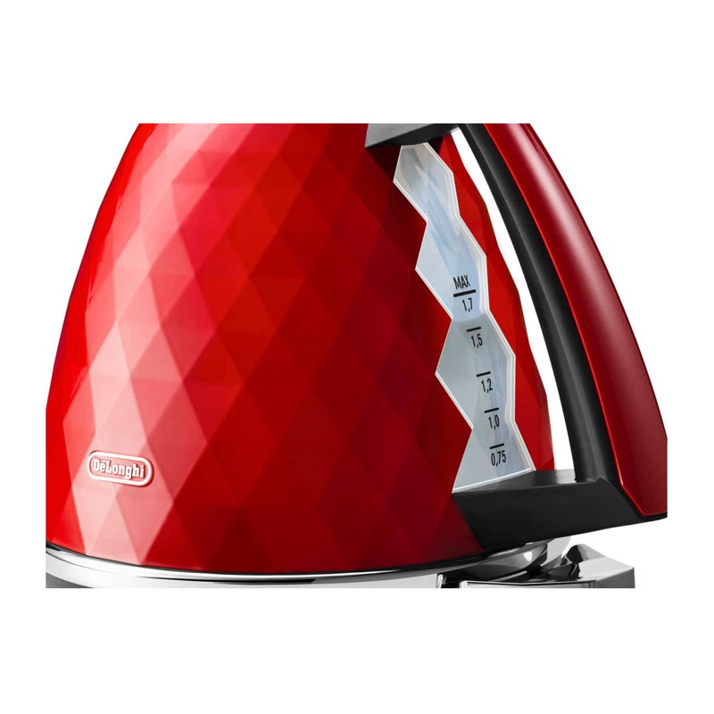 Delonghi KBJ 2001.R Brillante Su Isıtıcı & Kettle, Kırmızı — Delonghi — Görsel 2