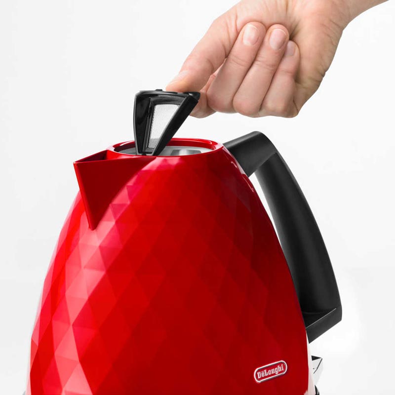 Delonghi KBJ 2001.R Brillante Su Isıtıcı & Kettle, Kırmızı — Delonghi — Görsel 3