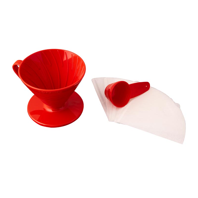 Demio Dripper Kahve Demleme Seti, Kırmızı
