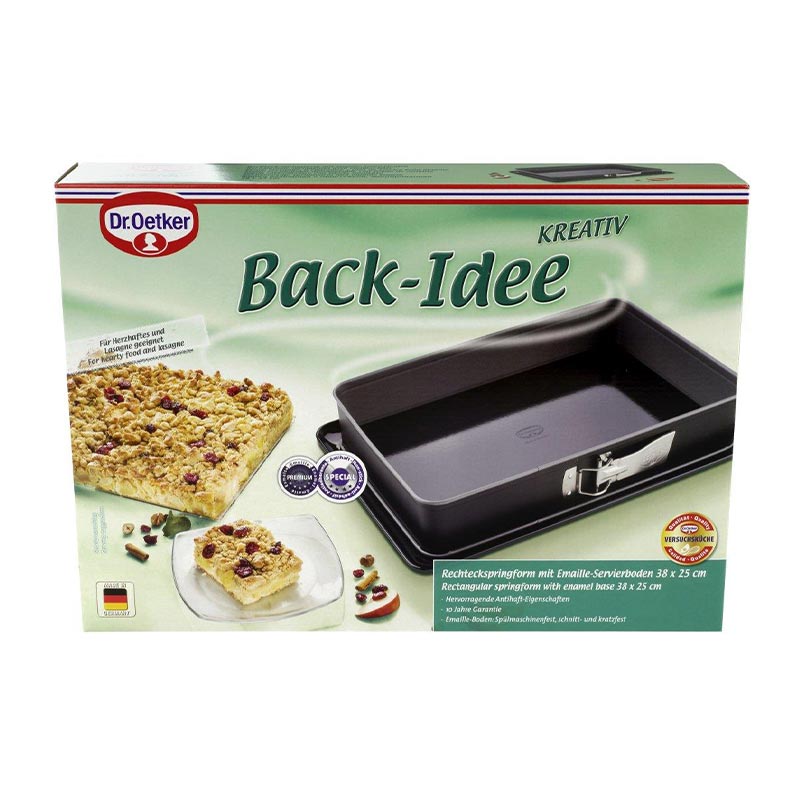 Dr. Oetker 1122 Back Idee Kreativ Emaye Tabanlı Kelepçeli Kek Kalıbı, 38 cm — Dr. Oetker — Görsel 2