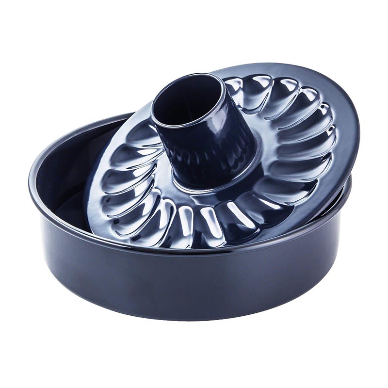 Dr. Oetker 2365 Emaye Zeminli Çift Tabanlı Kek Kalıbı, 28x7 cm — Dr. Oetker