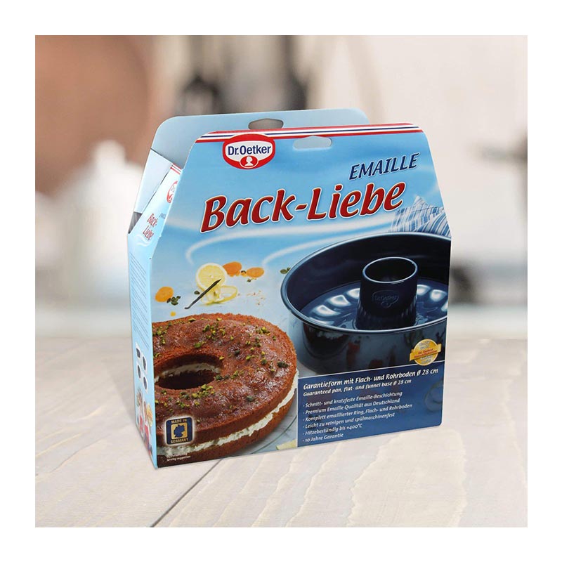 Dr. Oetker 2365 Emaye Zeminli Çift Tabanlı Kek Kalıbı, 28x7 cm — Dr. Oetker — Görsel 3