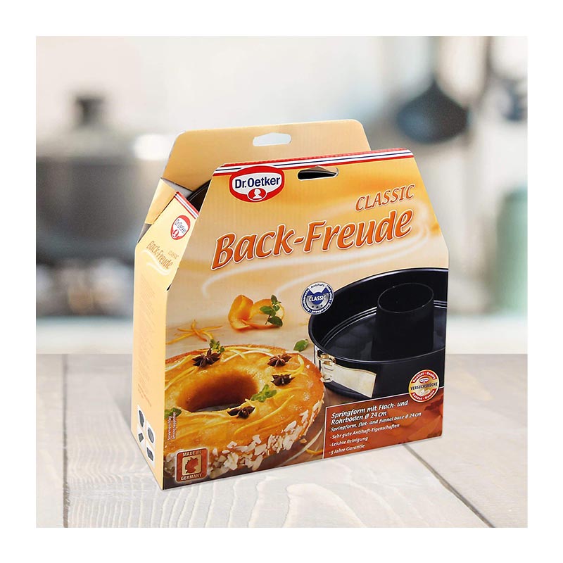 Dr. Oetker 2509 Back Freude Classic Borulu Kelepçeli Kek Kalıbı, 24x6.5 cm — Dr. Oetker — Görsel 2