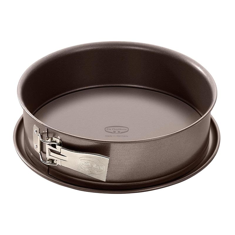 Dr. Oetker 4704 Back-Edition Emaye Alt Tabanlı Kelepçeli Kek Kalıbı, 24 cm — Dr. Oetker