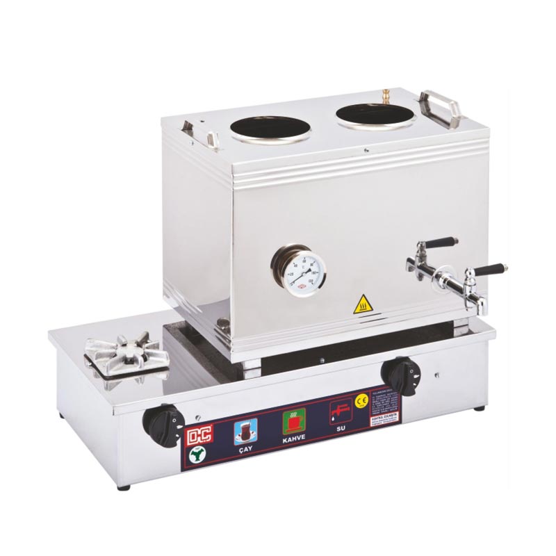 Duran Çelik DÇ 010 35 Model 2 Demlikli Vidalı Çay Ocağı, 25 L, LPG — Duran Çelik