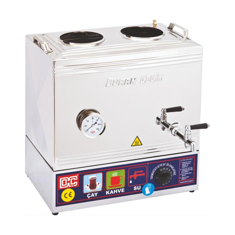Duran Çelik DÇ 021 35 Model 2 Demlikli Kaynaklı Çay Ocağı, 25 L, Elektrikli — Duran Çelik