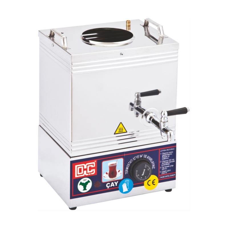 Duran Çelik DÇ 031 15 Model Tek Demlikli Vidalı Çay Ocağı, 12 L, Elektrikli — Duran Çelik