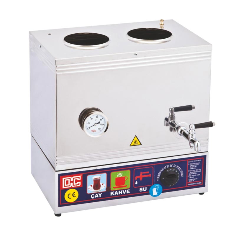 Duran Çelik DÇ 033 35 Model 2 Demlikli Vidalı Çay Ocağı, 25 L, Elektrikli — Duran Çelik