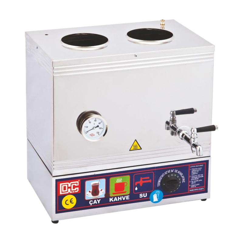 Duran Çelik DÇ 034 40 Model 2 Demlikli Vidalı Çay Ocağı, 31 L, Elektrikli — Duran Çelik