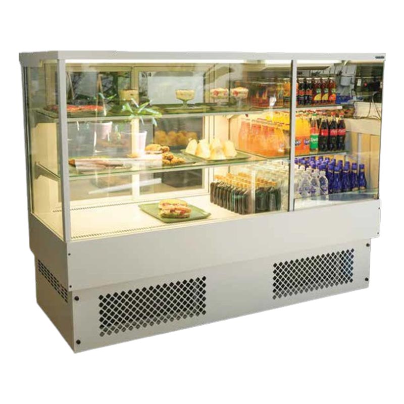 Ekofan Düz Camlı Self Servis Teşhir Ünitesi, 180 cm — Ekofan