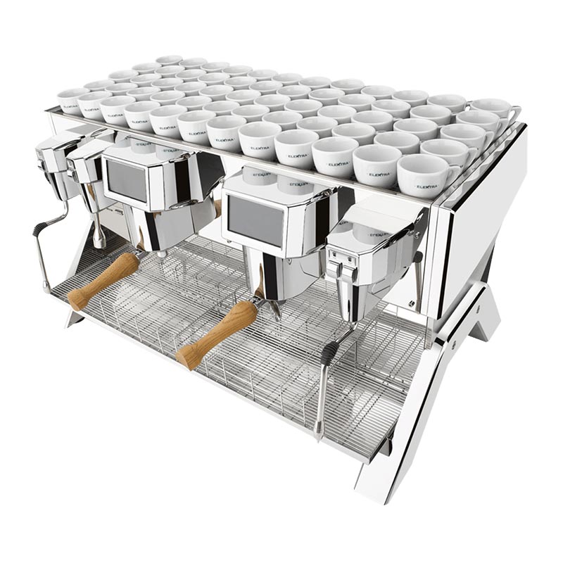 Elektra Indie Tam Otomatik Espresso Kahve Makinesi, 2 Gruplu, Inox — Elektra — Görsel 2