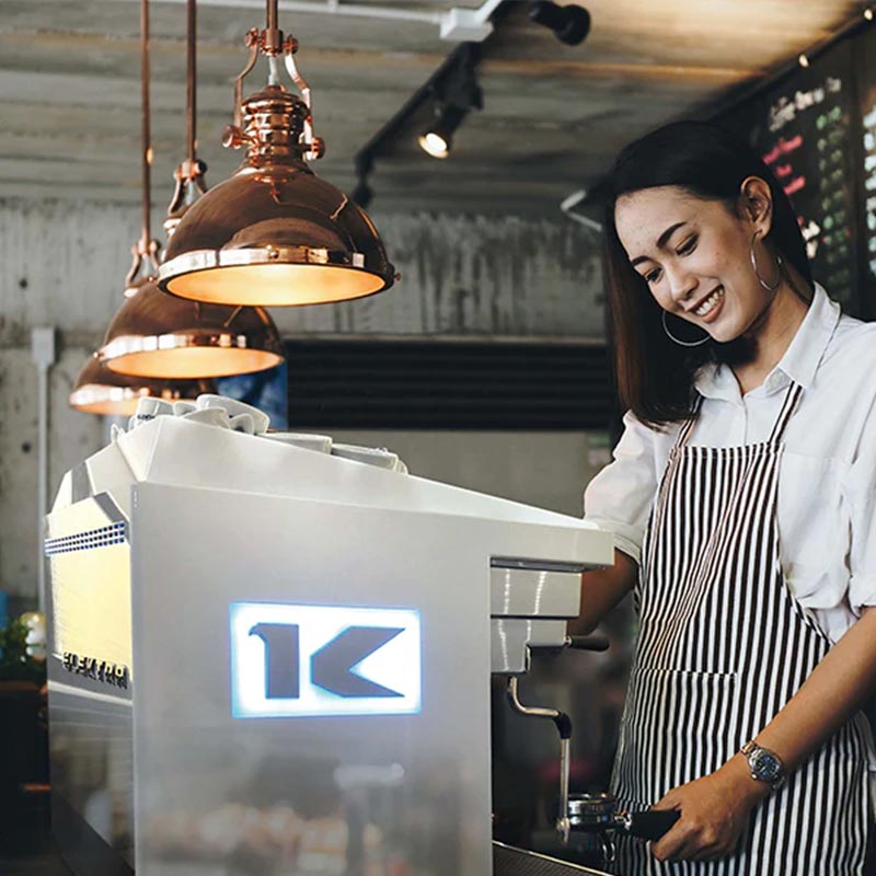 Elektra K-UP 3B Tam Otomatik Espresso Kahve Makinesi, 3 Gruplu, İnci Siyah — Elektra — Görsel 3