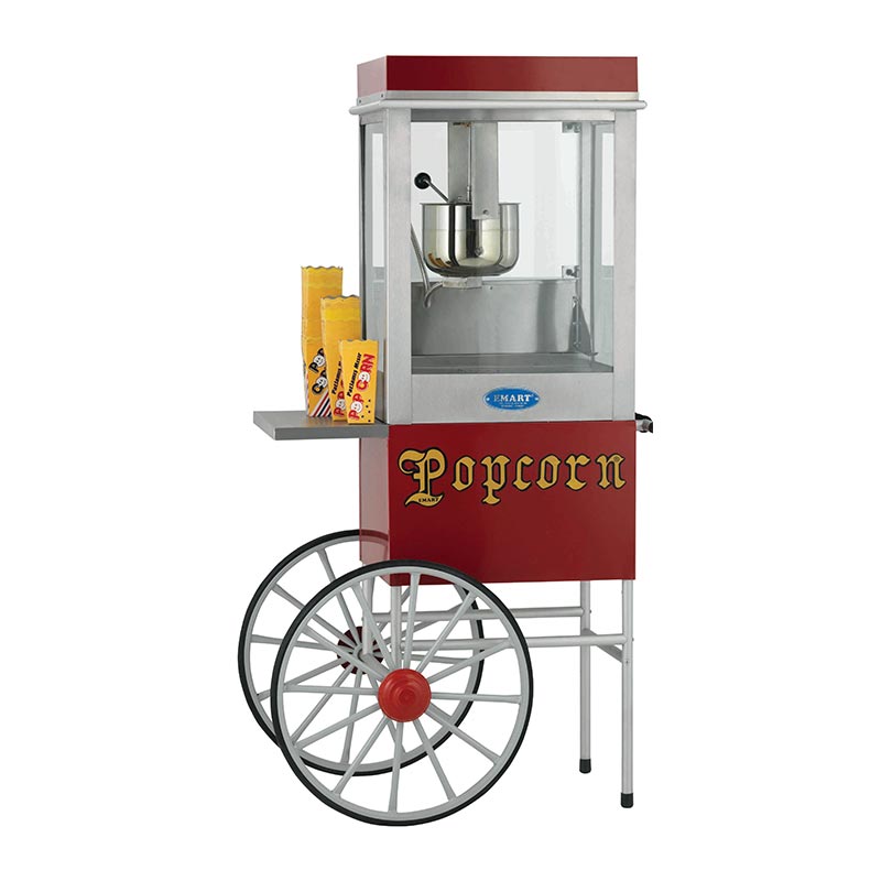 Emart İzmir Mısır Patlatma Arabası, 80x45x165 cm — Emart