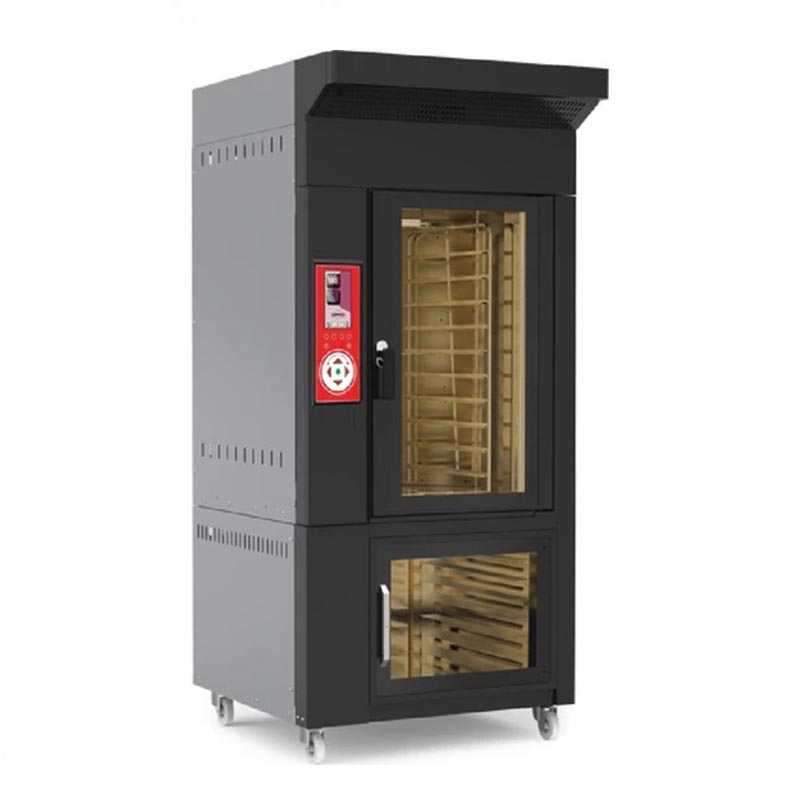 Empero Döner Konveksiyonel Fırın, 99x96x224 cm, Siyah, Doğalgazlı — Empero