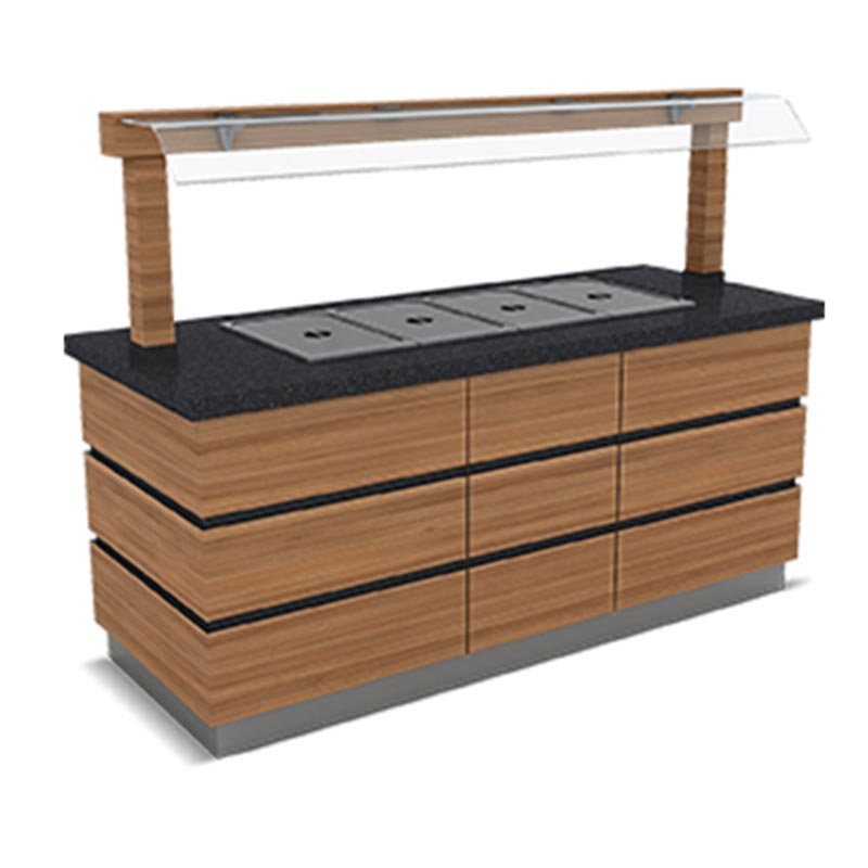 Empero Kapadokya Nefeslikli Benmari Sıcak Servis Ünitesi, 5x1/1 GN Kapasiteli — Empero