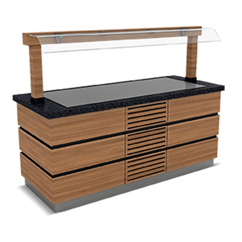 Empero Kapadokya Paslanmaz Soğuk Servis Ünitesi, Nefeslikli, 240x90x90/155 cm — Empero