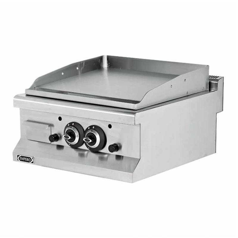 Empero Pleyt Yarı Oluklu Izgara, 60x63x28 cm, Krom Tabla, LPG'li — Empero