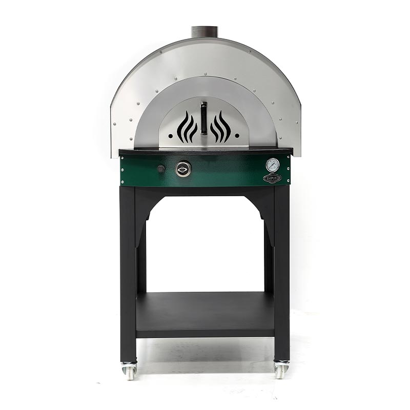 Empero PLF.PLS.D5.G Ev Tipi Taş Tabanlı 25 cm x 4 Pizza Kapasiteli Pizza ve Pide Fırını, Gazlı, Yeşil — Empero — Görsel 4