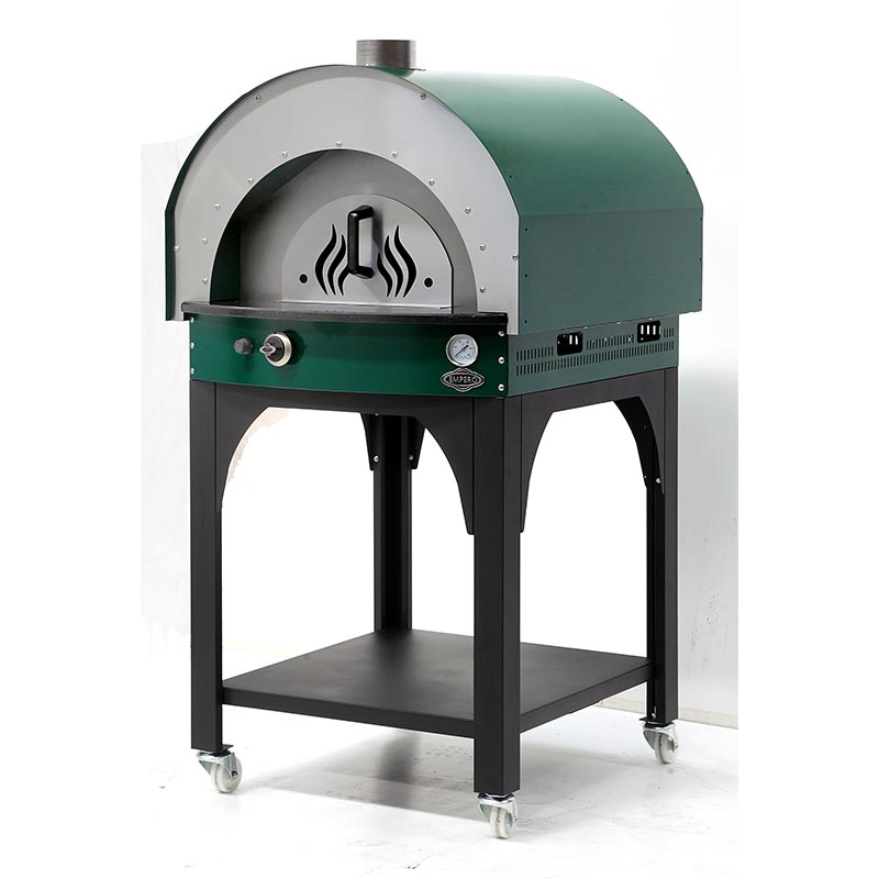 Empero PLF.PLS.D5.W.G Ev Tipi Taş Tabanlı 25 cm x 4 Pizza Kapasiteli Pizza ve Pide Fırını, Odunlu, Yeşil — Empero — Görsel 5