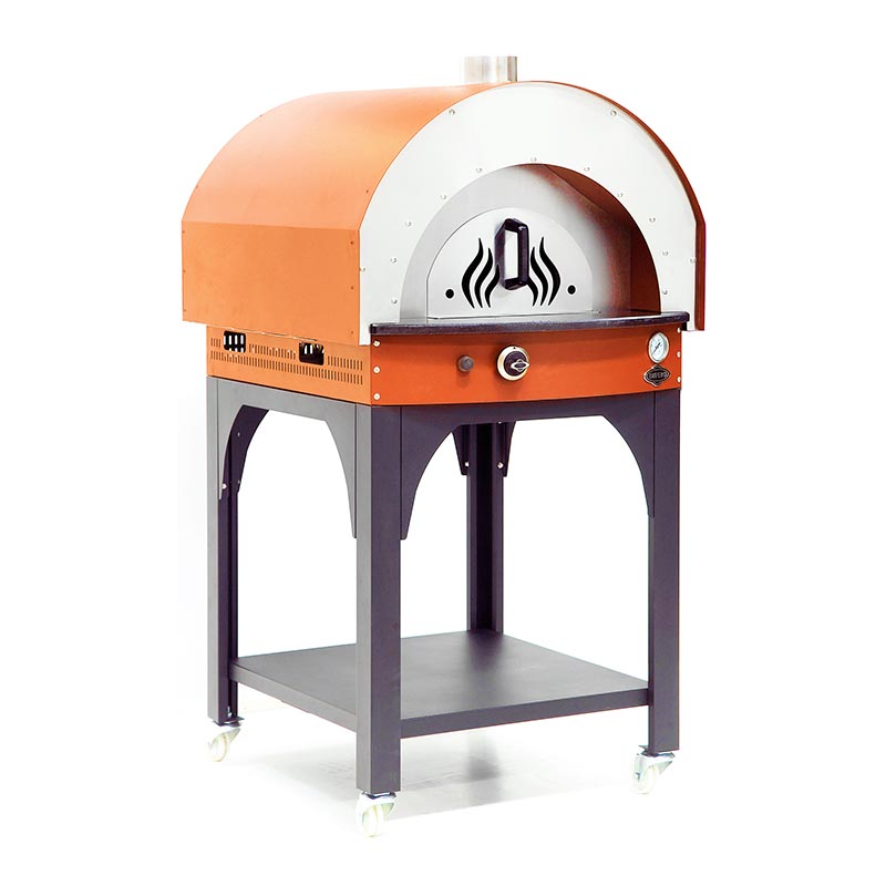 Empero PLF.PLS.D5.W.O Ev Tipi Taş Tabanlı 25 cm x 4 Pizza Kapasiteli Pizza ve Pide Fırını, Odunlu, Turuncu — Empero — Görsel 4