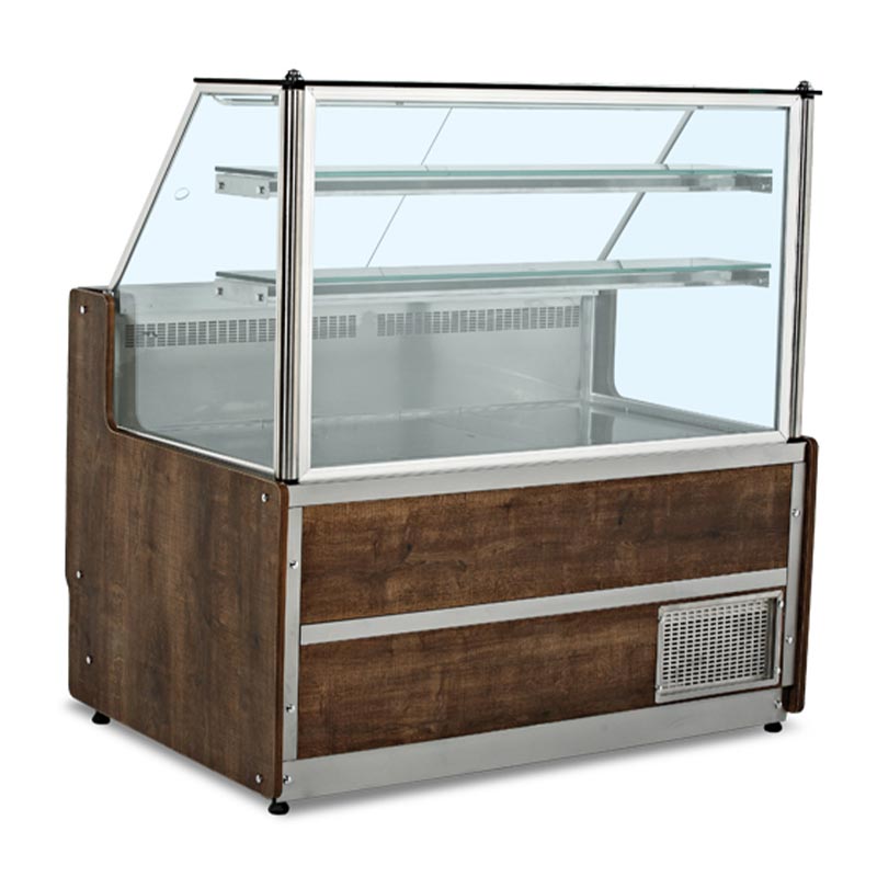 Empero Plüton Düz Cam Teşhir Vitrini, 200x87x135 cm — Empero