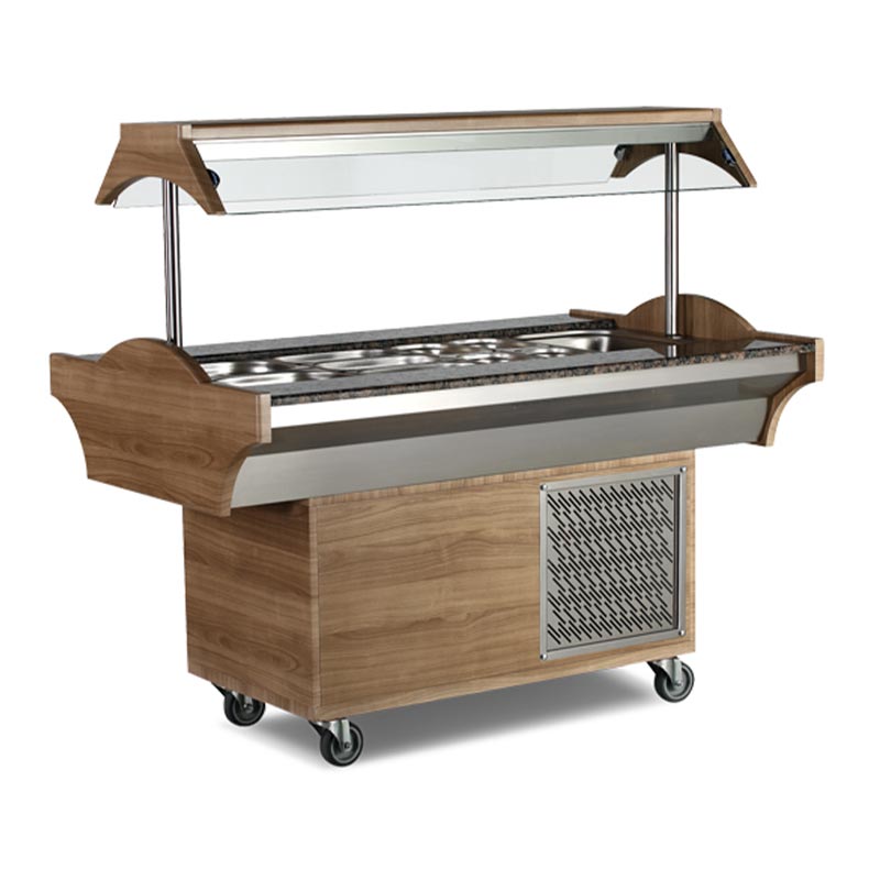 Empero Soğutmalı Saladbar, 5X1/1 GN, 180x89x137 cm — Empero