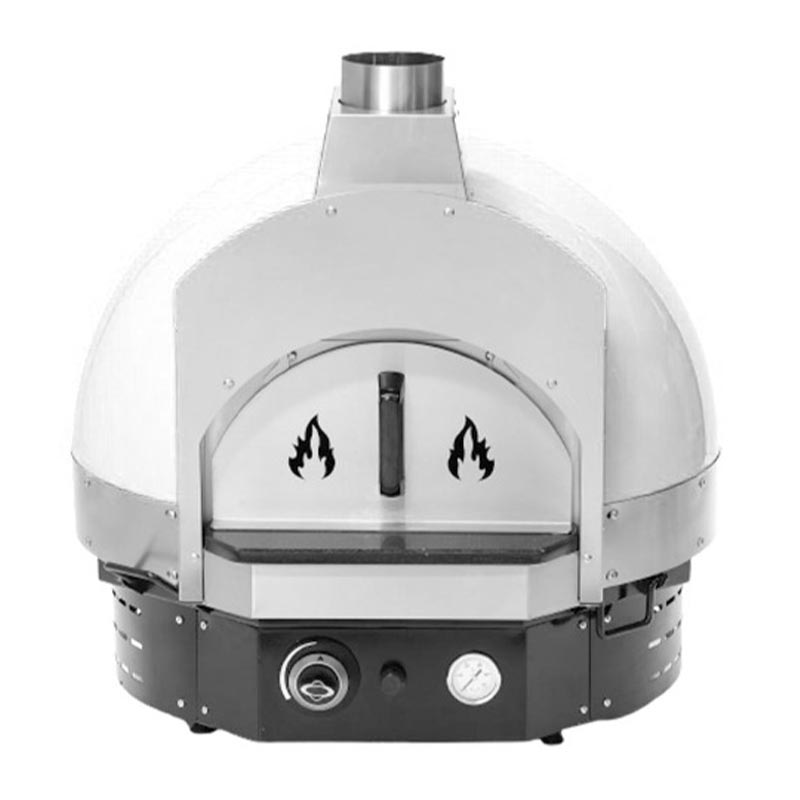 Empero SPO.H-60 Ev Tipi Taş Tabanlı Pizza Fırını, Gazlı, Beyaz — Empero