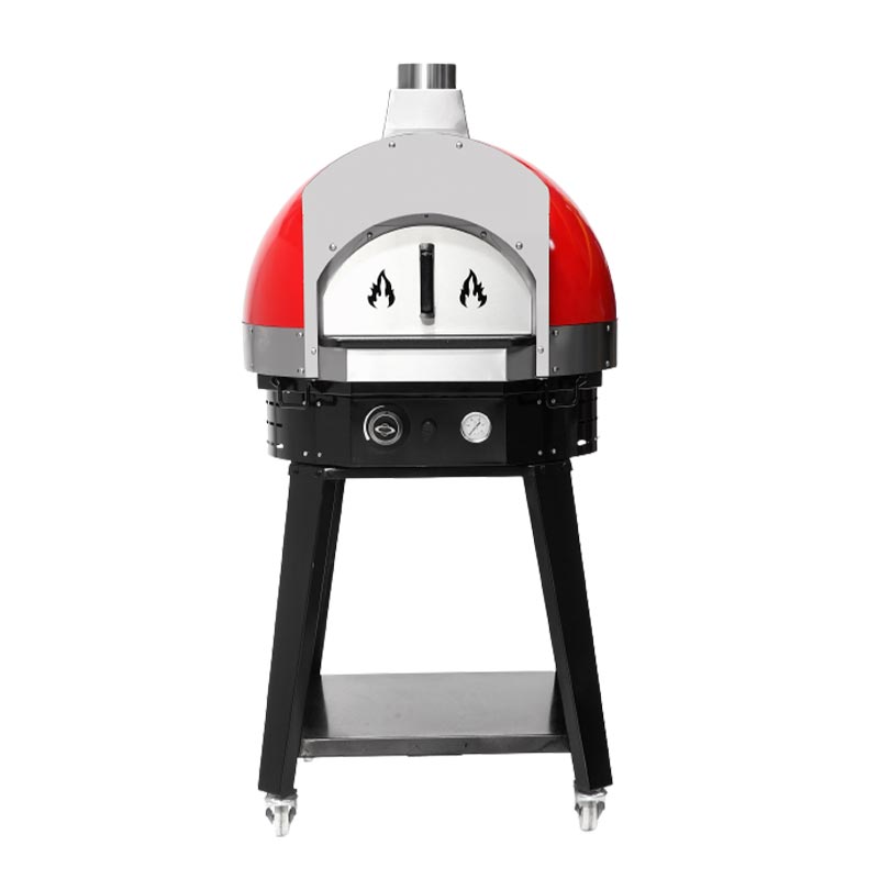 Empero SPO.H-60 Ev Tipi Taş Tabanlı Pizza Fırını, Gazlı, Kırmızı — Empero — Görsel 3