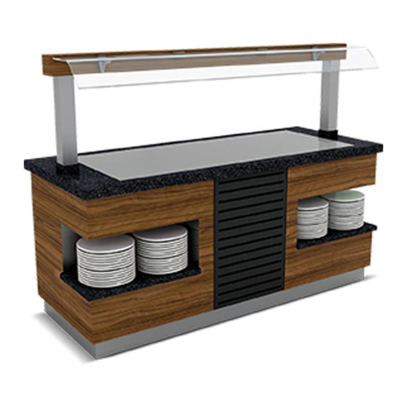 Empero Sümela Paslanmaz Soğuk Servis Ünitesi, Nefeslikli, 120x90x90/155 cm — Empero