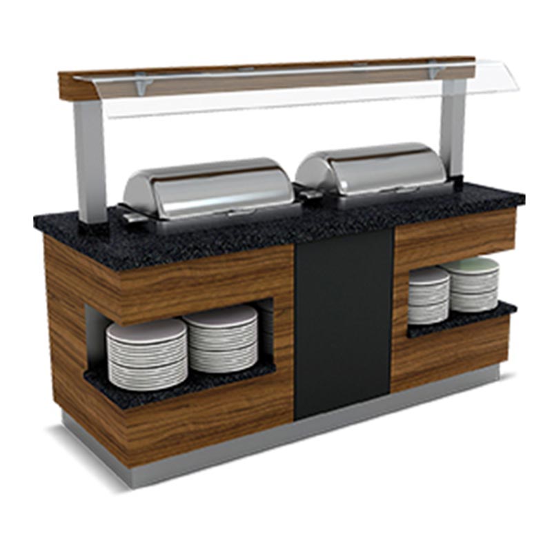 Empero Sümela Sıcak Servis Ünitesi, Nefeslikli, 2 Chafing Dish — Empero