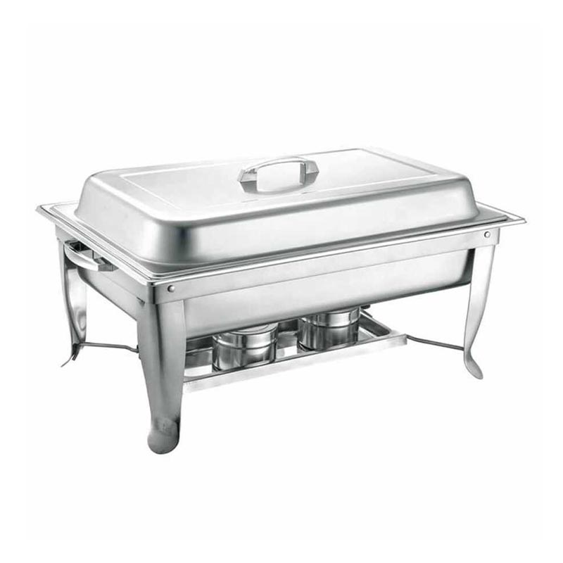 Epinox CDE-9 Dikdörtgen Chafing Dish, 9 L, Jel Yakıtlı