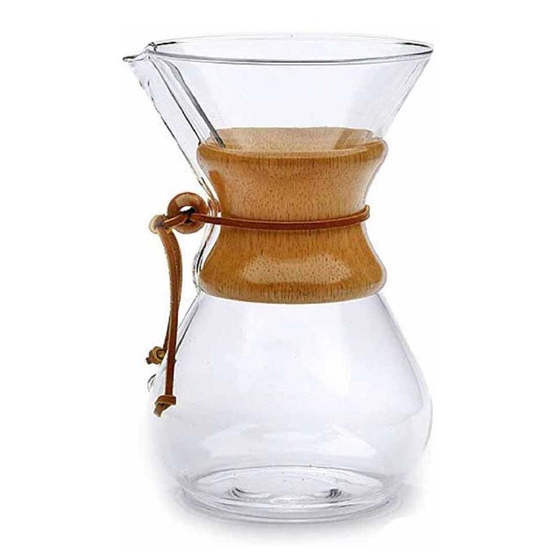 Epinox CK-40 Ahşap Tutacaklı Chemex, 400 ml, 2 Bardak