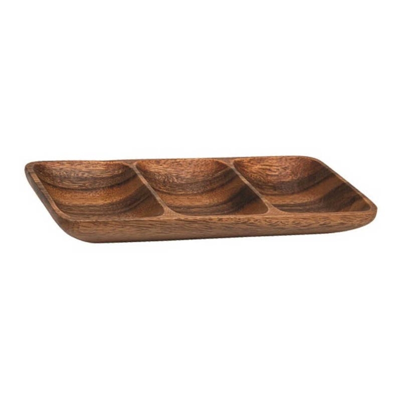 Epinox Nil Sığ Kuruyemişlik, 3 Gözlü, 23 cm