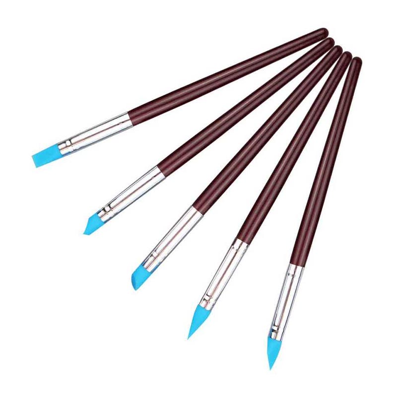 Epinox SUF-05 Silikon Uçlu Pasta Fırça Seti, 5 Adet