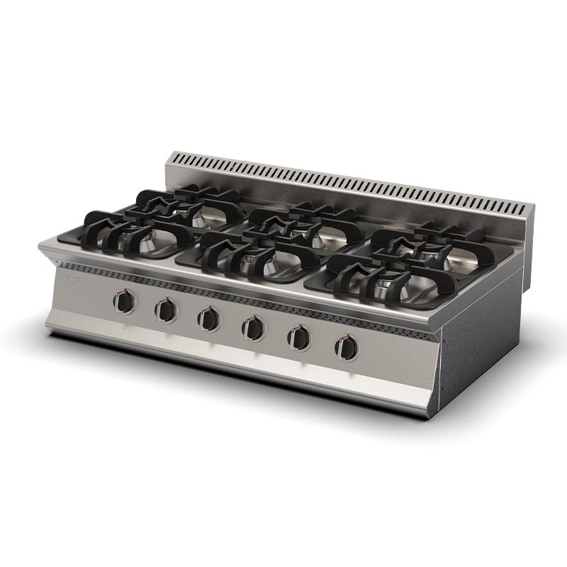 Ersöz 700 Seri 6 Gözlü Ocak, 120x73x30 cm, Doğalgazlı — Ersöz