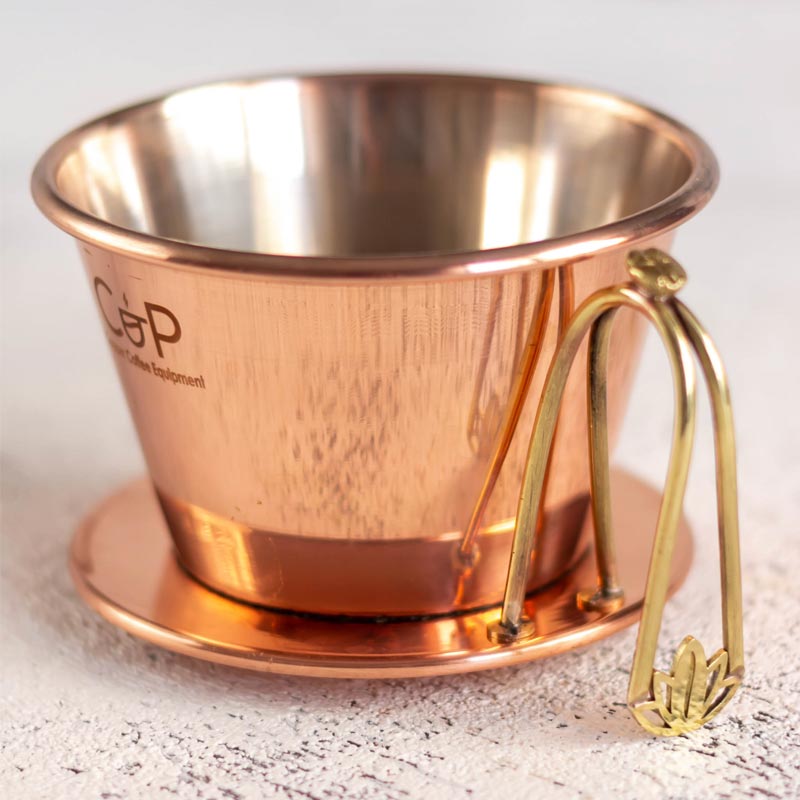 Escobarista Flat Bakır Bottom Pour Over Dripper