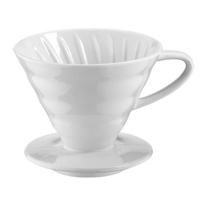 Escobarista V60 02 Seramik Dripper, Beyaz