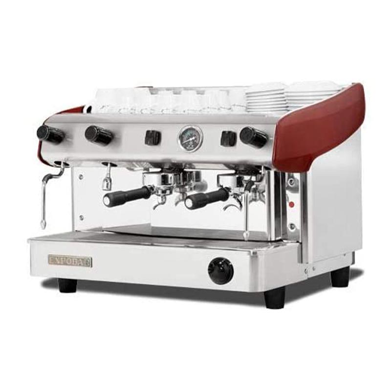 Expobar Megacrem Pulser Yarı Otomatik Espresso Kahve Makinesi, 2 Gruplu, Kırmızı — Expobar